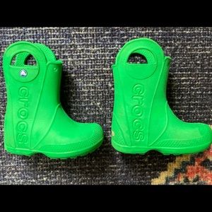 CROCS Toddler Handle It Rain Boots; Size c8